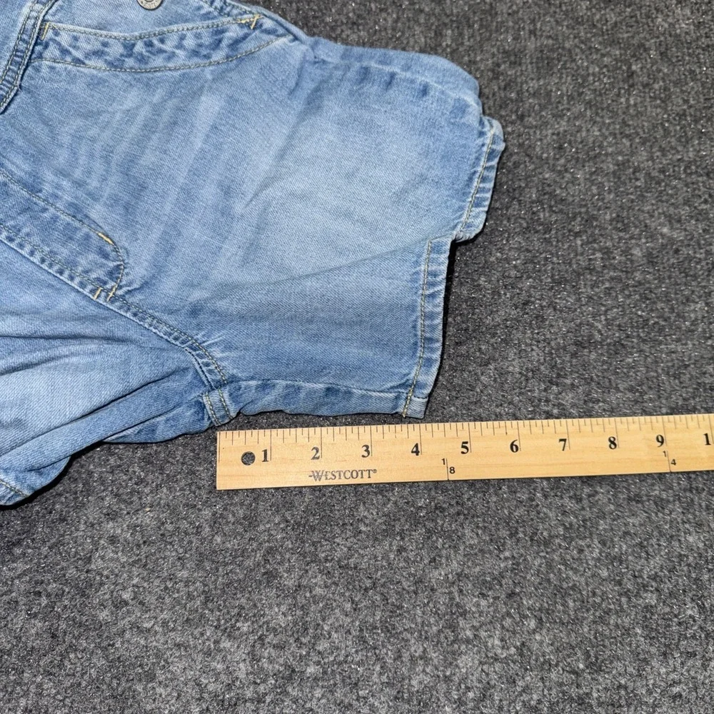 Gap Kids Girls Denim Shortalls Overalls Size M  Light Wash Summer Casual Cute